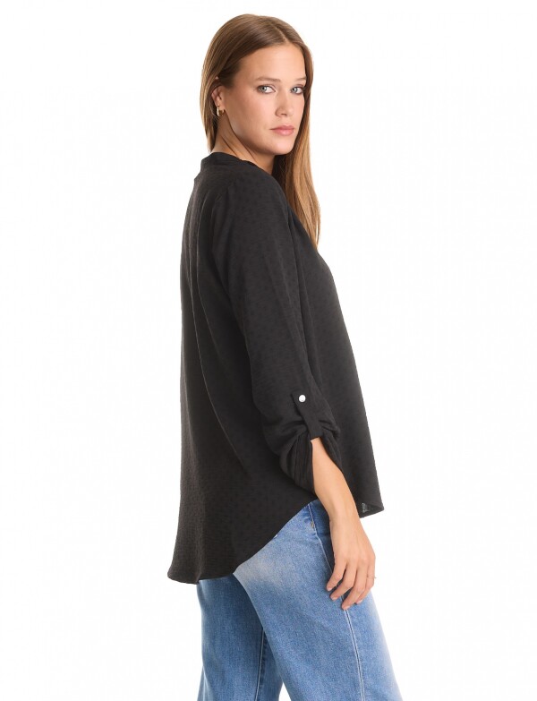 Blusa Escote V NEGRO