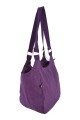 Bolso de Hombro en Tafeta Amasada Violeta