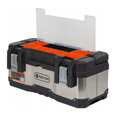 Caja herramientas 23" acero inox. y plástico TT0294