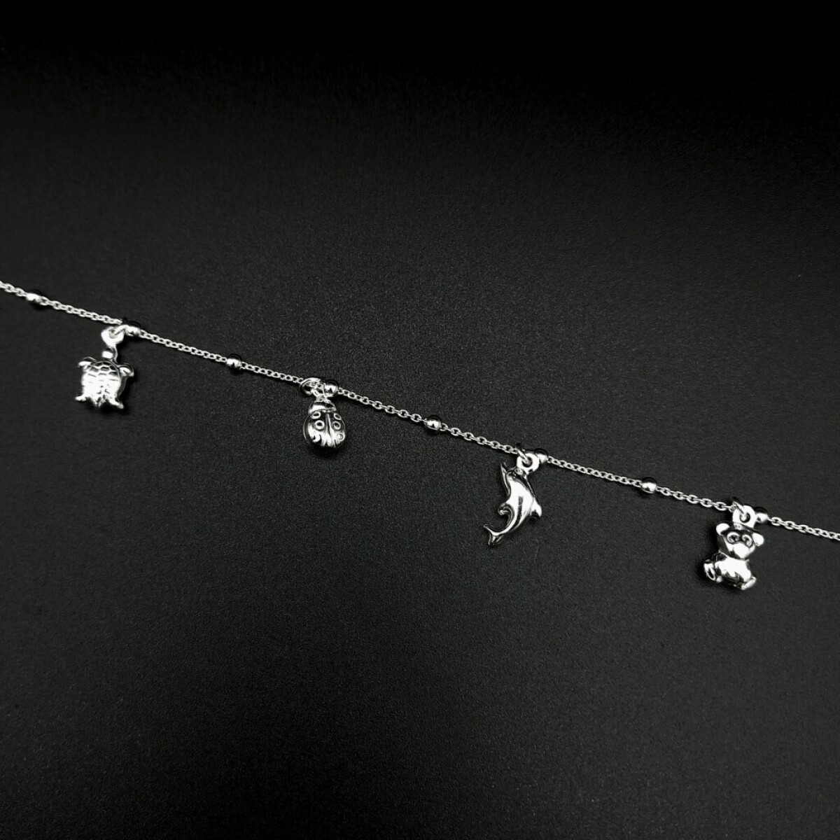 Tobillera de Plata 925 - Largo 23.5 cm 