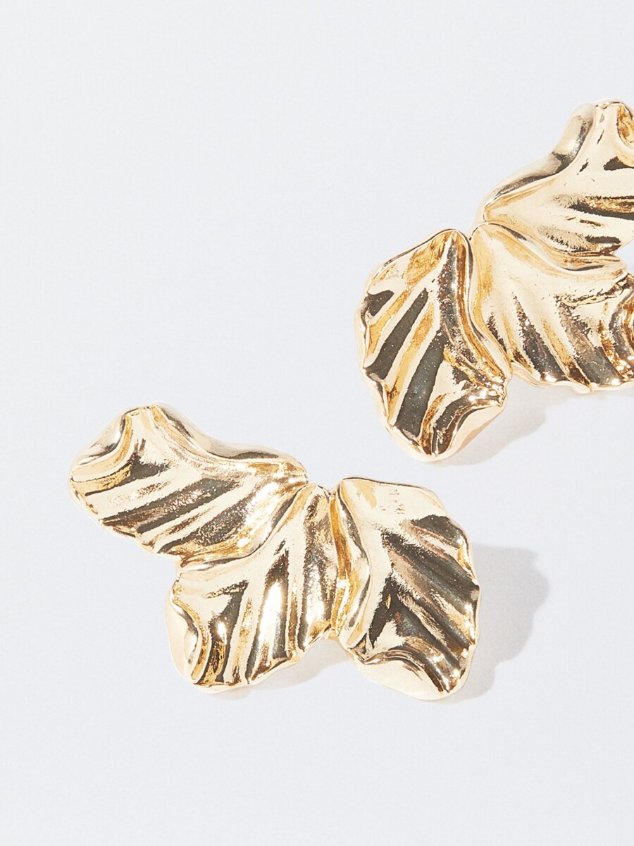 Pendientes Con Flor dorado