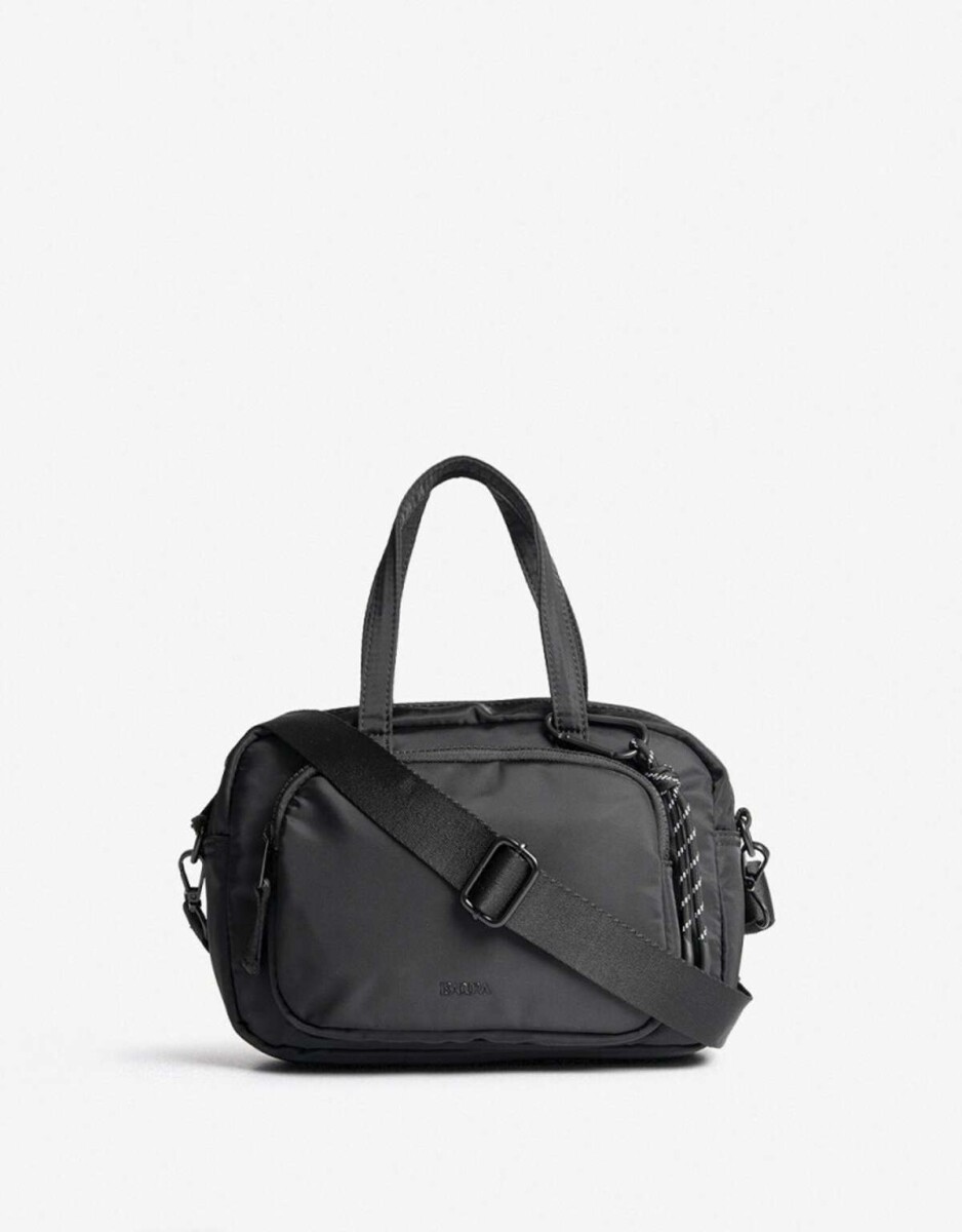Cartera Bowling De Nylon - Negro 