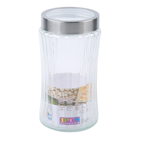 Frasco vidrio con tapa N/a