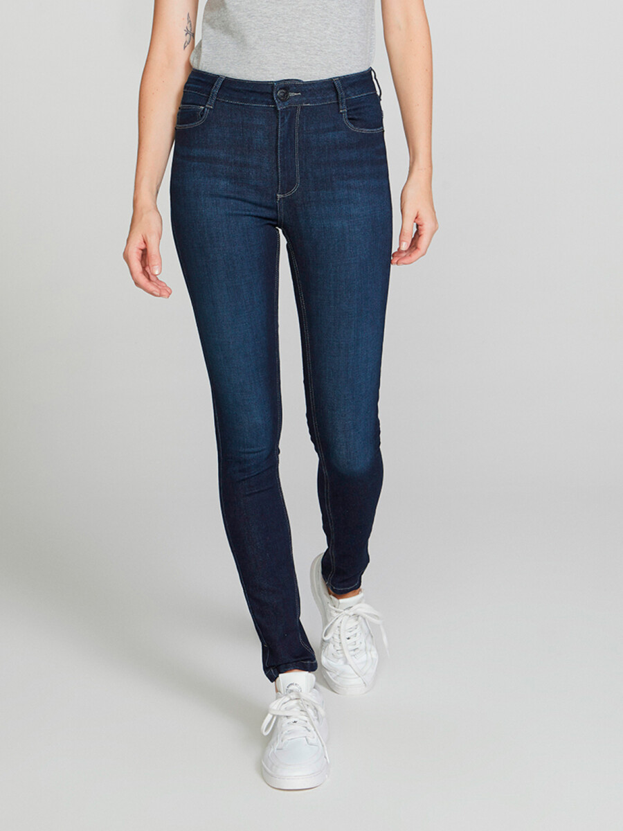 Pantalon Jeans Skinny Pretina Alta Lee Mujer 18m3