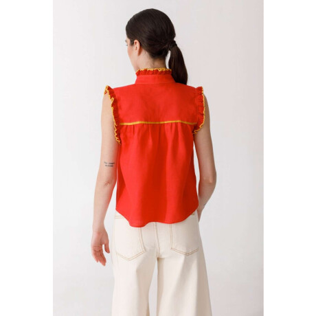 Pre Venta Blusa Cereza Detail Rojo
