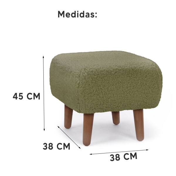 Puff Banqueta Zarina Pfz203ve VERDE