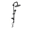 Barra columna de ducha redonda inoxidable para renovaciones de baño modernas Barra columna de ducha redonda inoxidable para renovaciones de baño modernas
