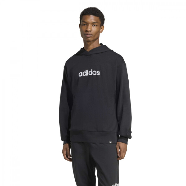 Canguro Adidas M LIN HD Hombre KE1415 Negro-blanco
