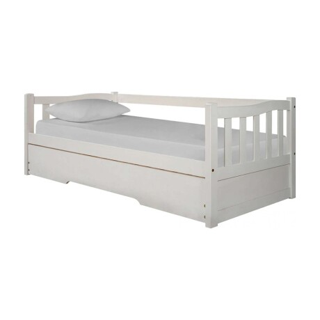 CAMA MARINERA 1 PLAZA PINO-Y-MDF BLANCO TOTA