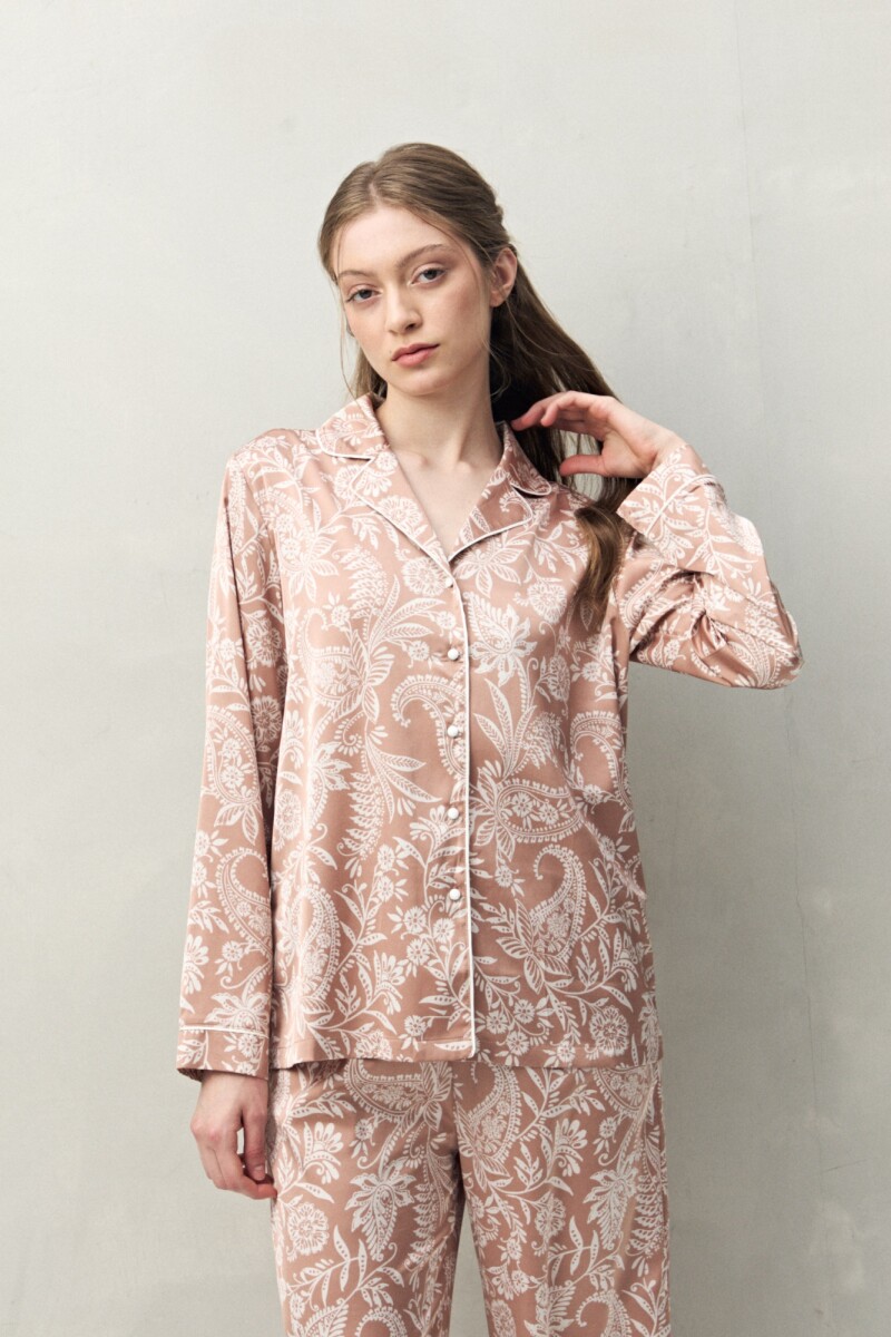 CAMISA GINGER PRINTED Tostado