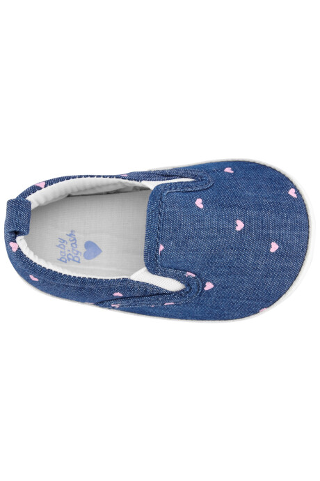 Zapatillas jean diseño corazones 0