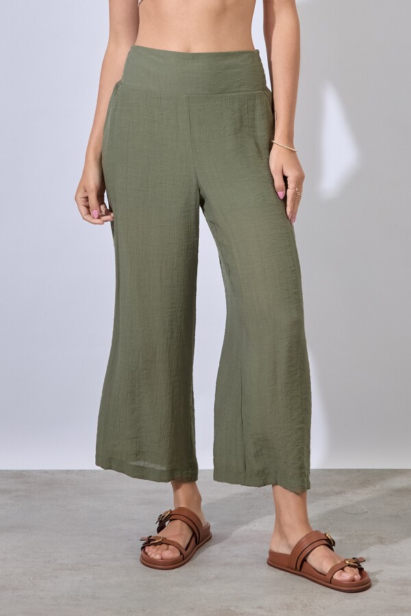 Pantalon Crop VERDE