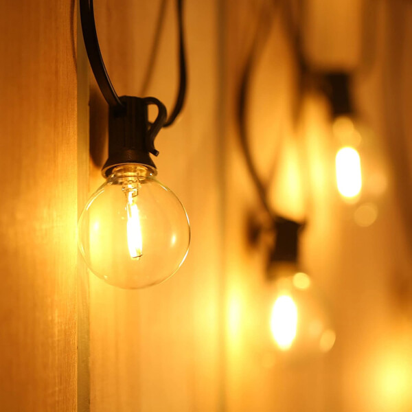 Luces Colgantes G40 Para Exteriores Con 25 Bombillas Led Inastillables GUIRNALDA LUCES VINTAGE ERP1357 G40