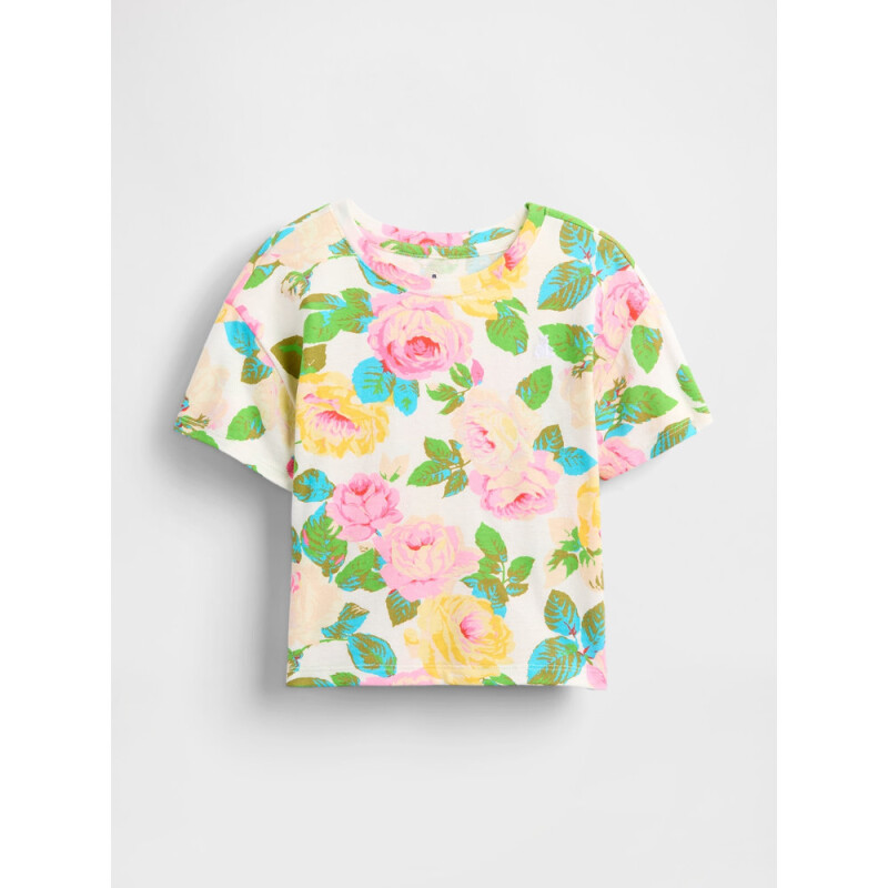 BF SS RELAXED PRINT T SUMMER FLORAL