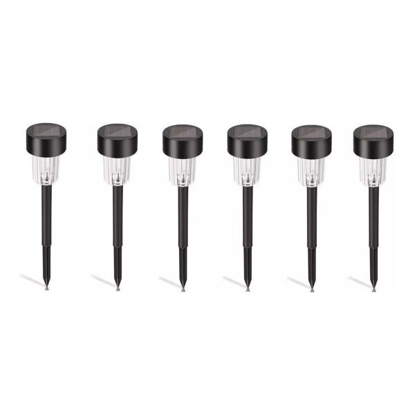 Lampara Luz Solar Recargable Led Jardín Farol Césped X6 Variante Fría