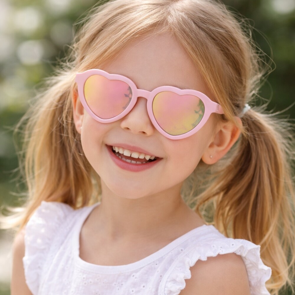 Lentes sol BUBA toddler rosa corazon 3-5 años Lentes sol BUBA toddler rosa corazon 3-5 años