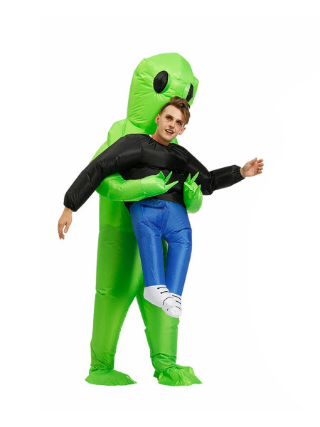 DISFRAZ EXTRATERRESTRE INFLABLE VERDE