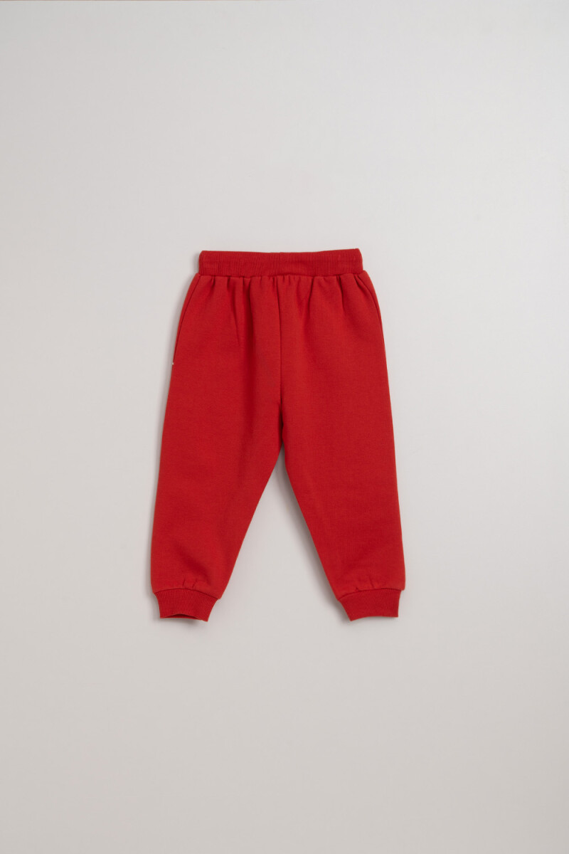 Pantalón deportivo Rojo