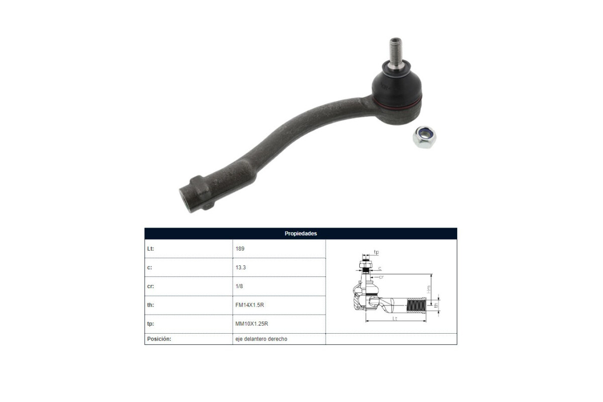Puntero Hyundai Accent, Kia Rio 05-12 Der Puntero Hyundai Accent, Kia Rio 05-12 Der