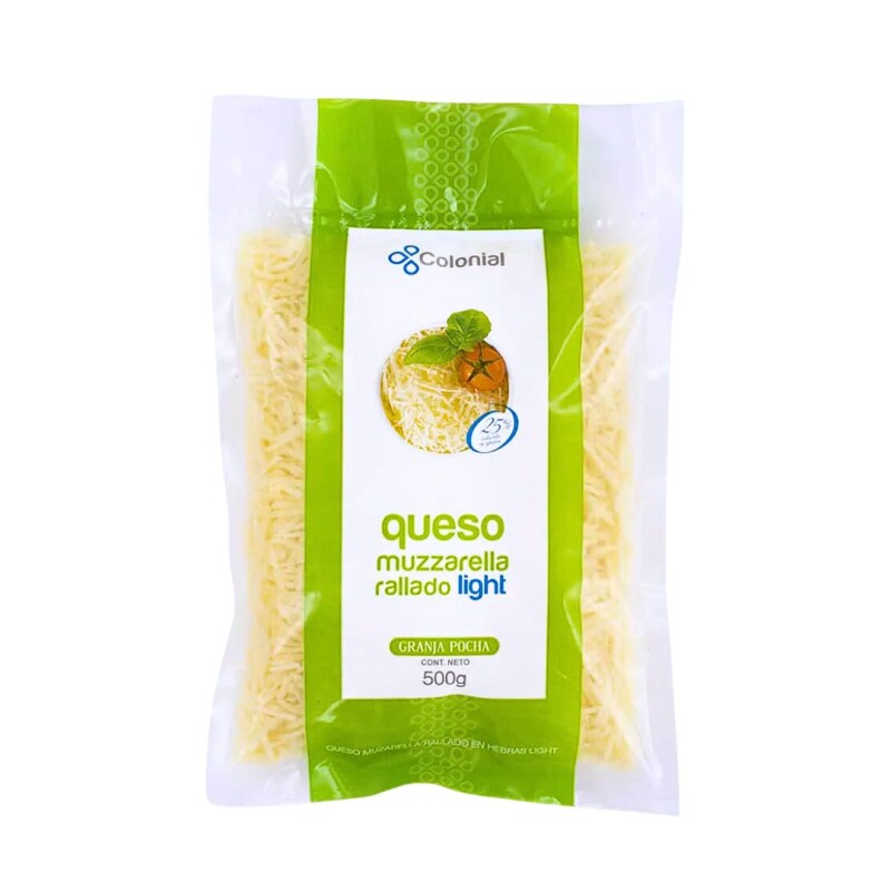 Queso en Hebras Muzzarella Light Colonial - 500 g Queso en Hebras Muzzarella Light Colonial - 500 g