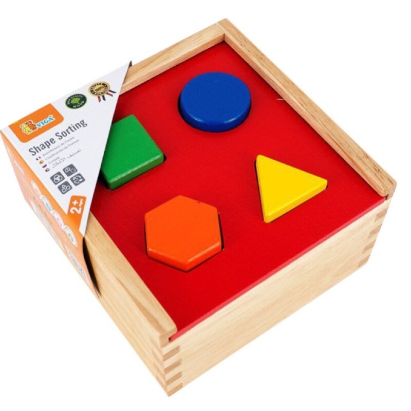 Cubo clasificador de formas de madera Viga Cubo clasificador de formas de madera Viga