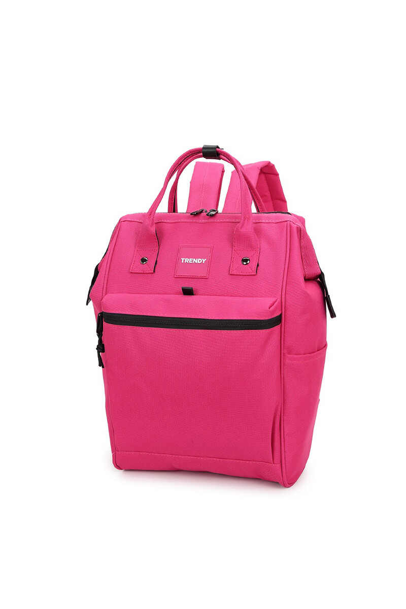 Mochila boca de pez multicierres - Fucsia 