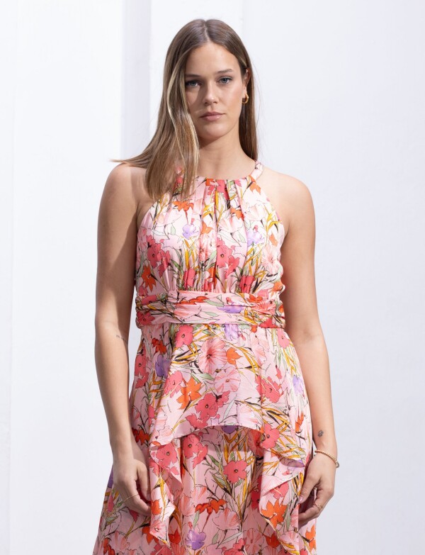 Vestido Maxi Printed CORAL/MULTI