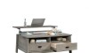 Mesa Ratona Articulada con cajones - Sauder - Linea Trestle Gris