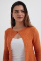 Cardigan mangas 3/4 NARANJA