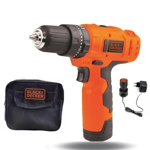 Taladro a Batería Black+Decker HP12 12 V 10 mm con Maletín Taladro a Batería Black+Decker HP12 12 V 10 mm con Maletín