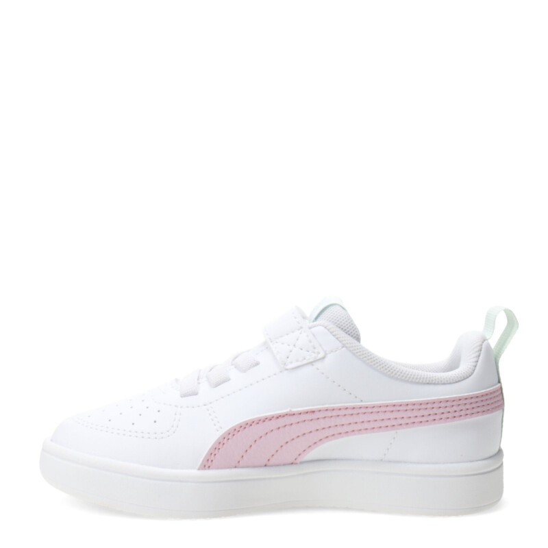 Championes Infantiles Puma Rickie AC PS Kids Blanco - Rosa - Verde Agua