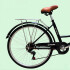 Bicicleta Pigewn Urbana Rodado 26 Canasto Freno Disco 7 Vel Negro 1