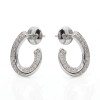 Caravanas Mora de oro blanco 18k con brillantes Caravanas Mora de oro blanco 18k con brillantes