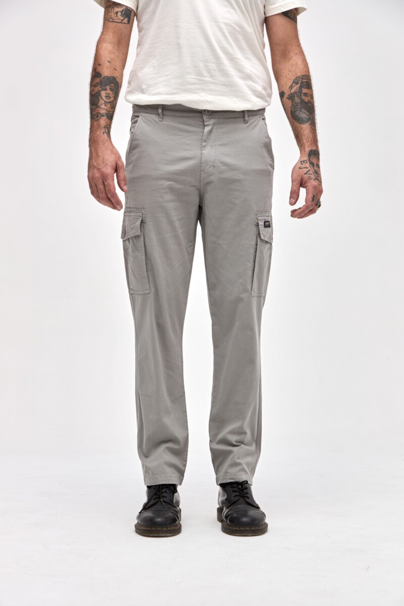 Pantalón cargo Roque I26 - Gris perla 