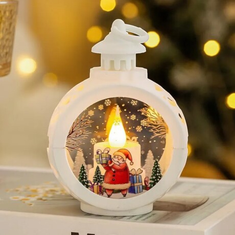 Farol Navideño Pequeño Blanco