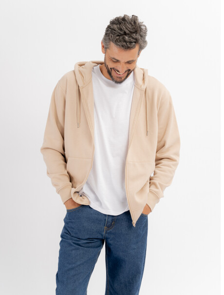 Campera felpa Enzo beige