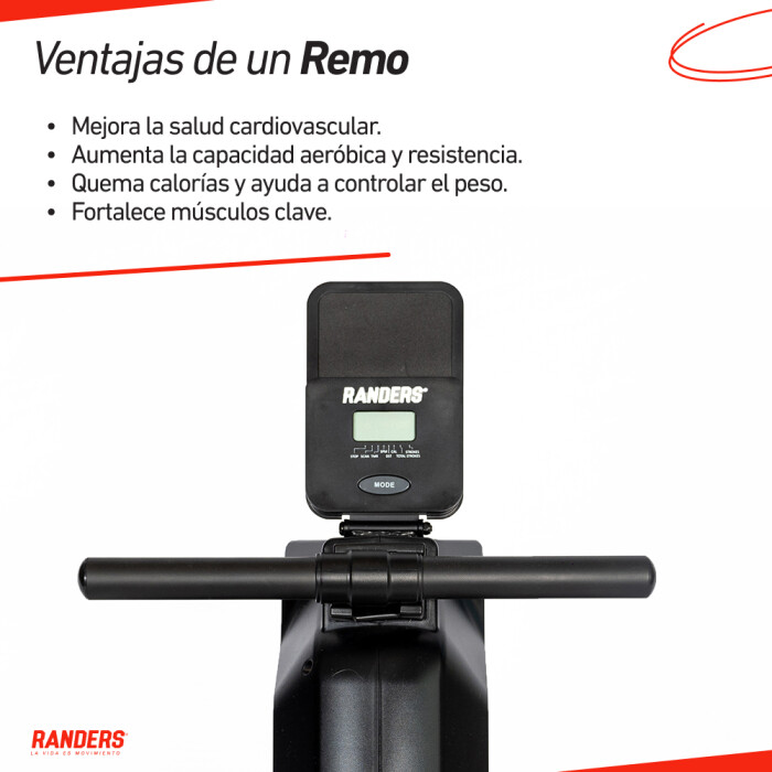 Máquina de Remo Magnética Randers ARG-903-X 16 Niveles Máquina de Remo Magnética Randers ARG-903-X 16 Niveles