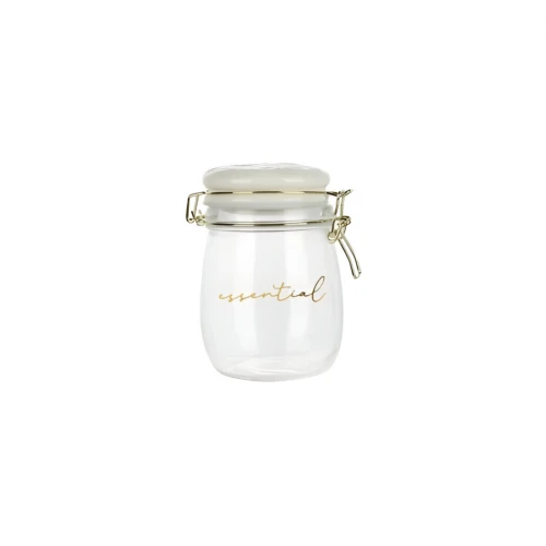 Recipiente Vidrio - T/Cerámica - Blanca - 750 ml Recipiente Vidrio - T/Cerámica - Blanca - 750 ml