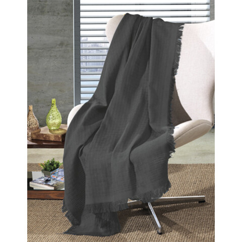 Manta Throw Dohler 120 x 150 cm Varios Colores GRIS OSCURO