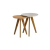Mesa Lateral Classic - Conjunto - Línea Manhattan Blanco/Natural