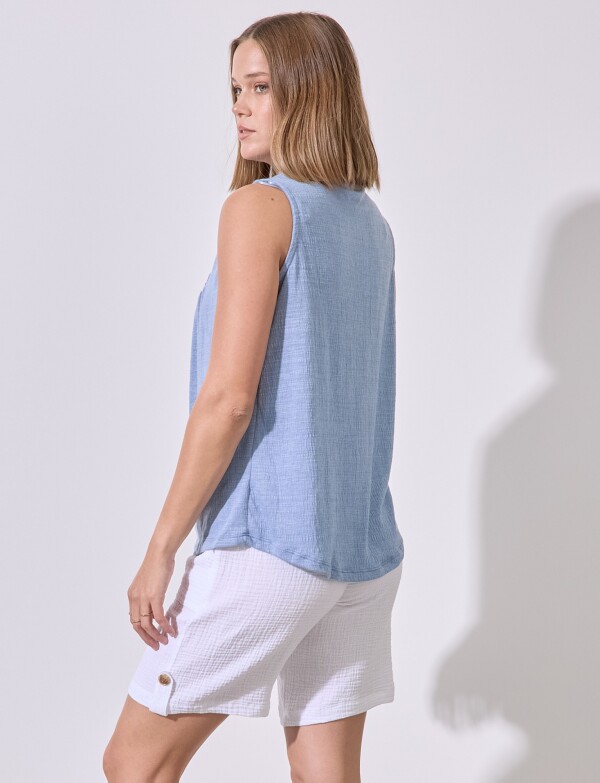 Musculosa Frunces AZUL