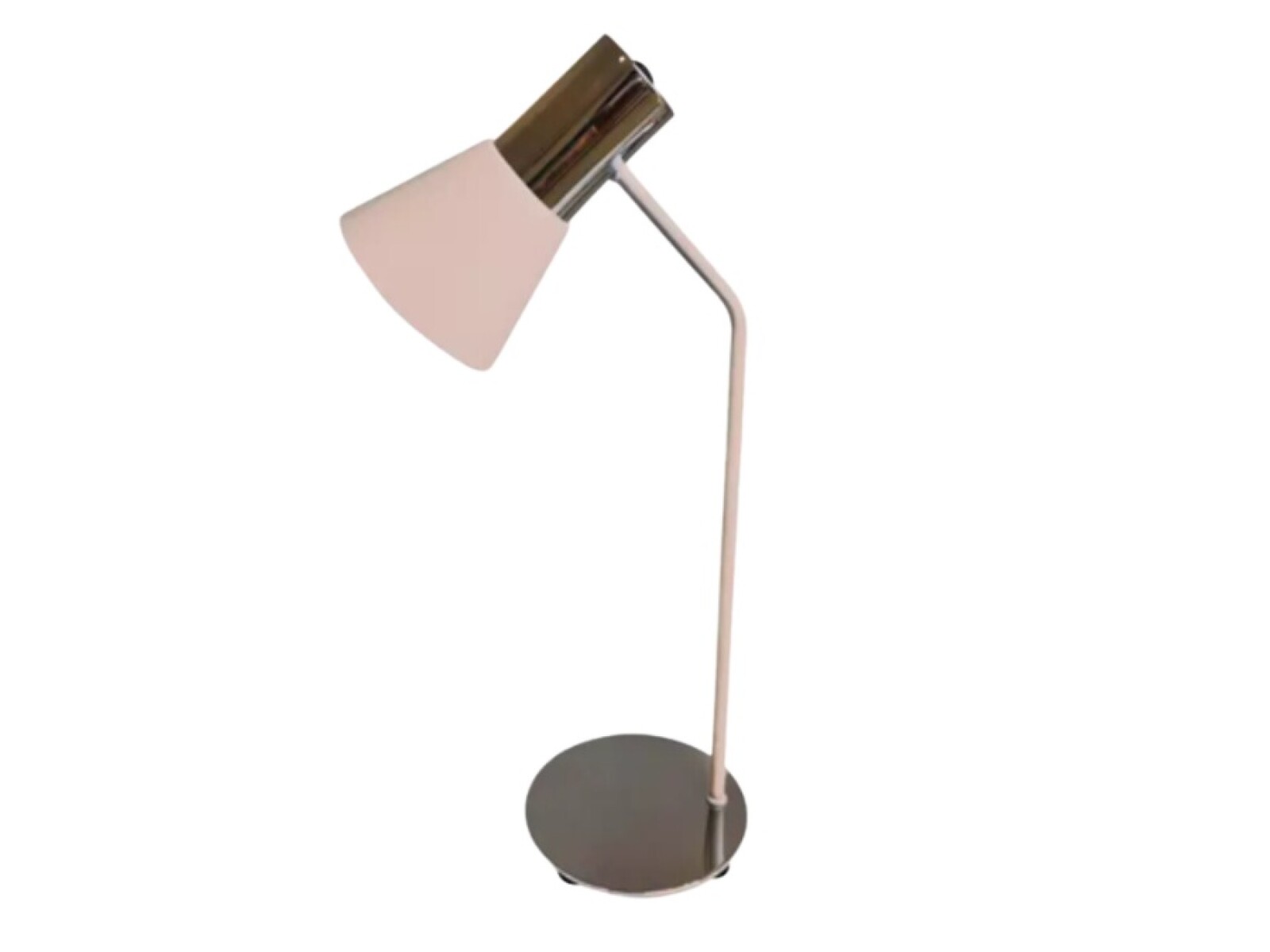 VELADOR DE MES OSTENDE ROSA E27 CON CROMO 