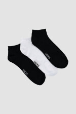 Pack x 3 medias cortas de algodón lisas Variante 43