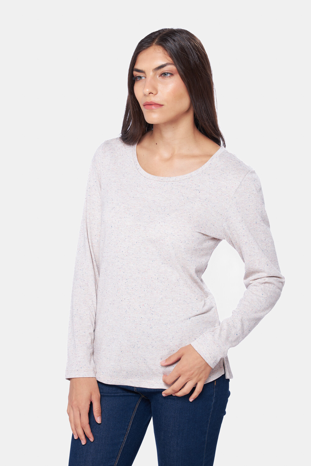 REMERA LISA Beige
