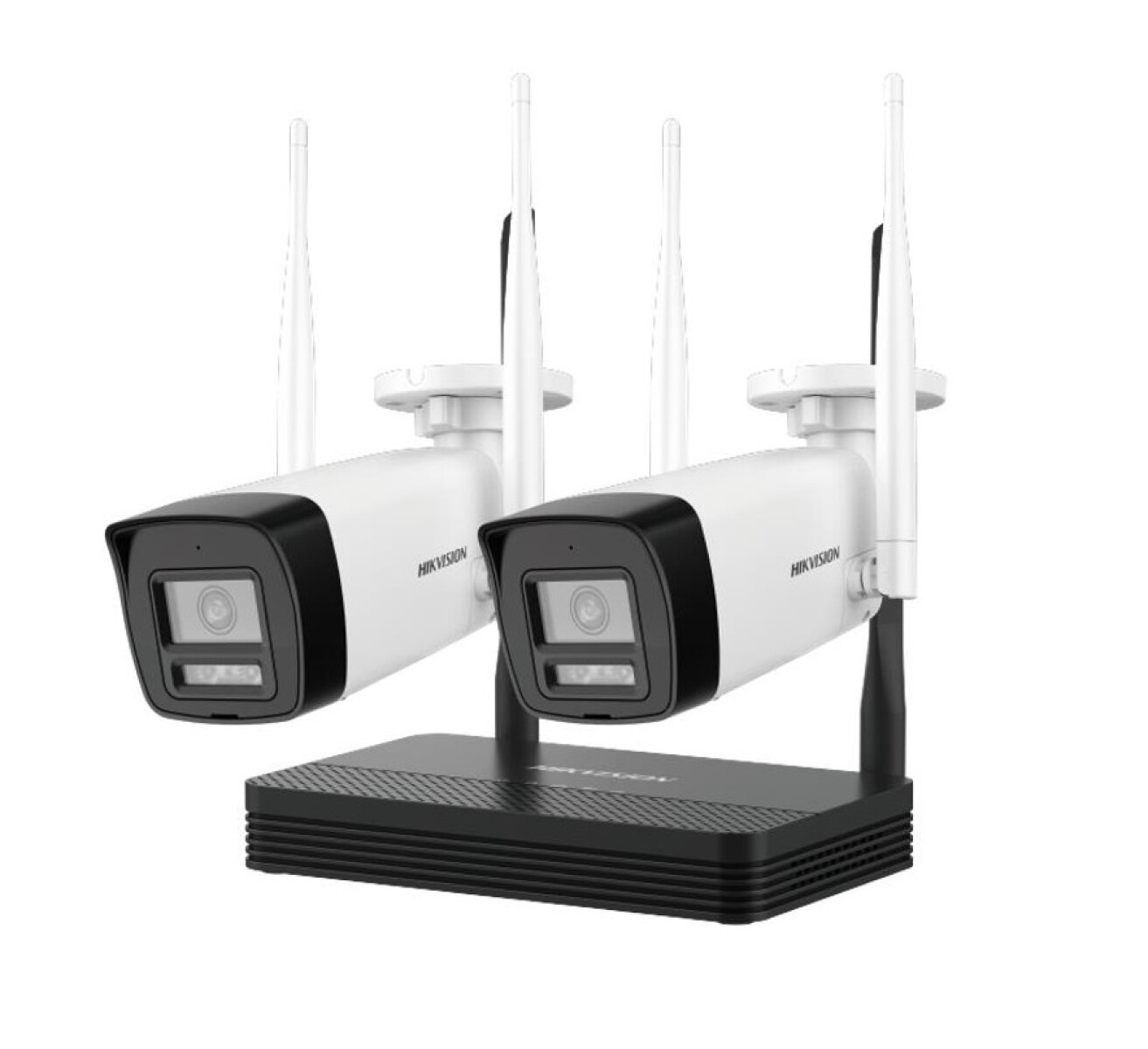 Kit Nvs Hikvision Wifi 4 Canales + 2 Camaras 2MP 