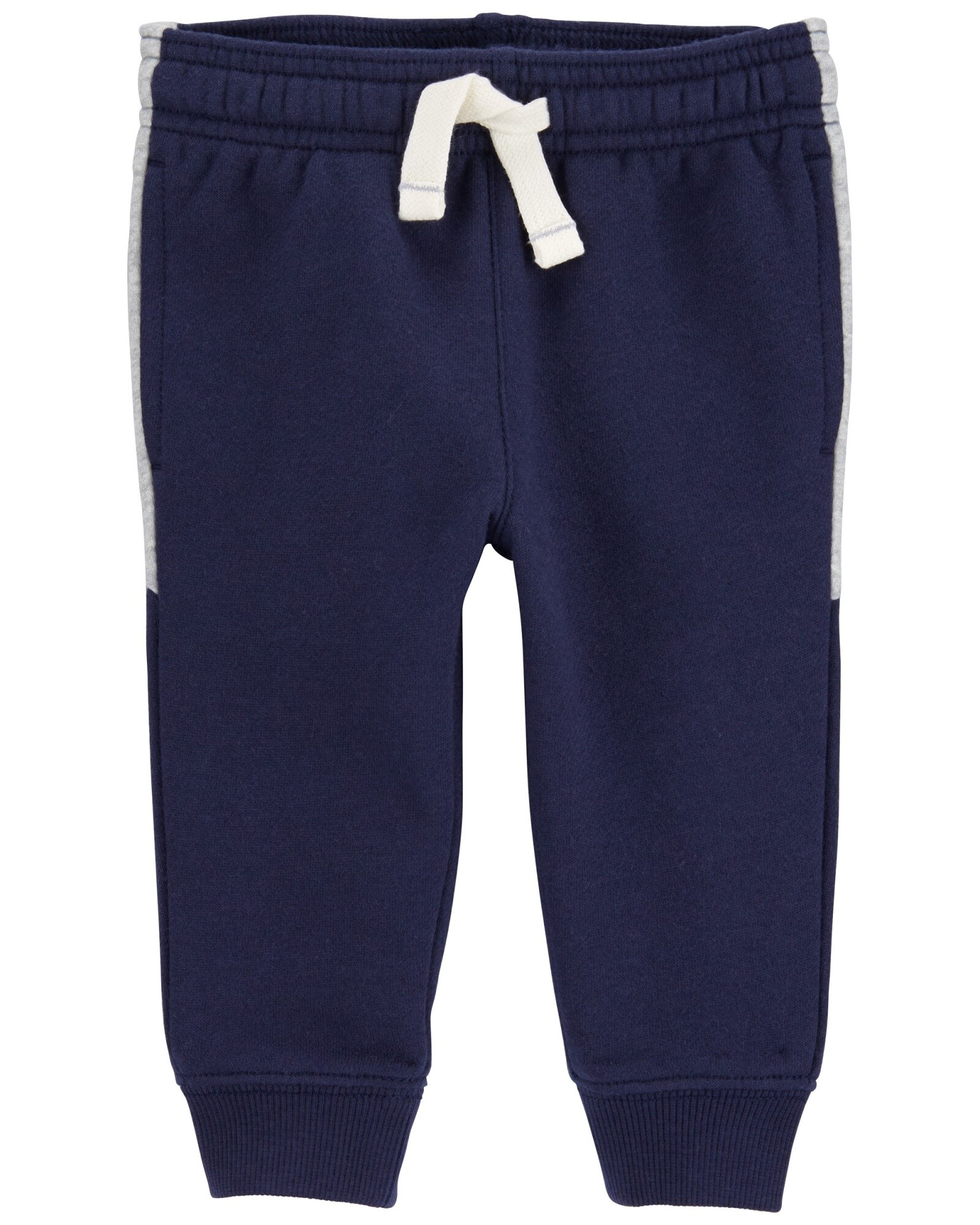 Pantalón deportivo de algodón, con franjas laterales Sin color