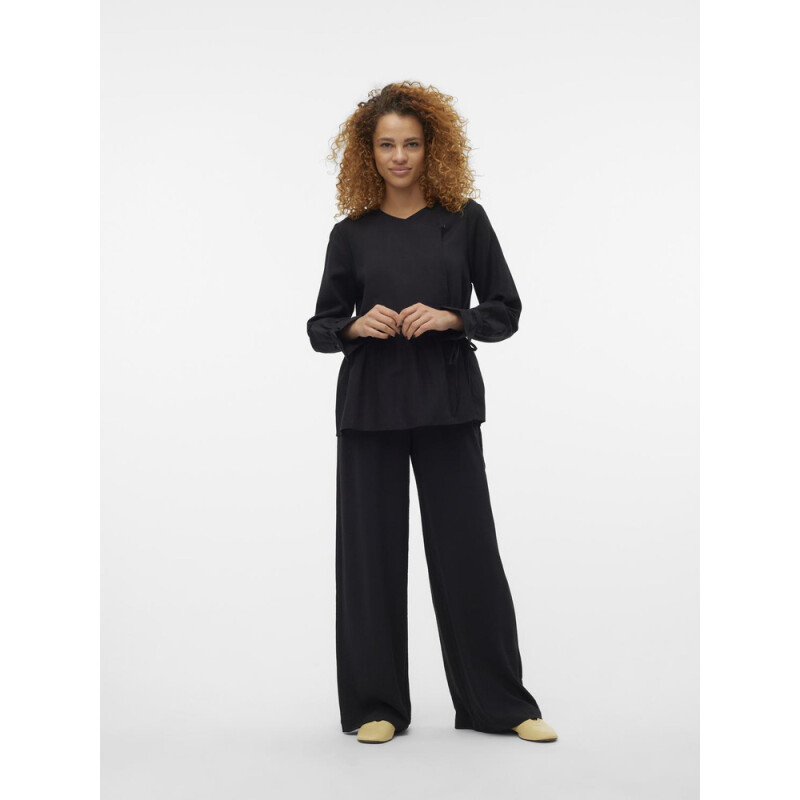 VMALVA H/W WIDE PANT WVN GA EXP BLACK