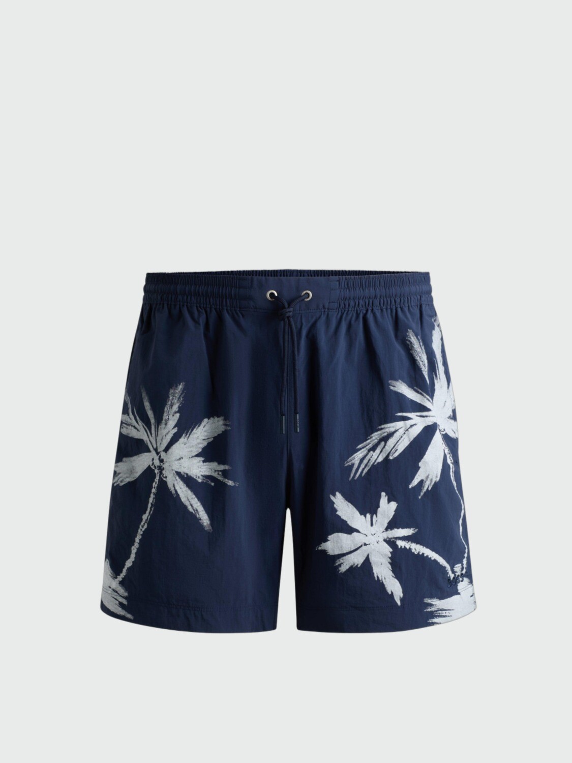 BOSS - Shorts de baño de secado rápido estampados, RIMI Jean navy