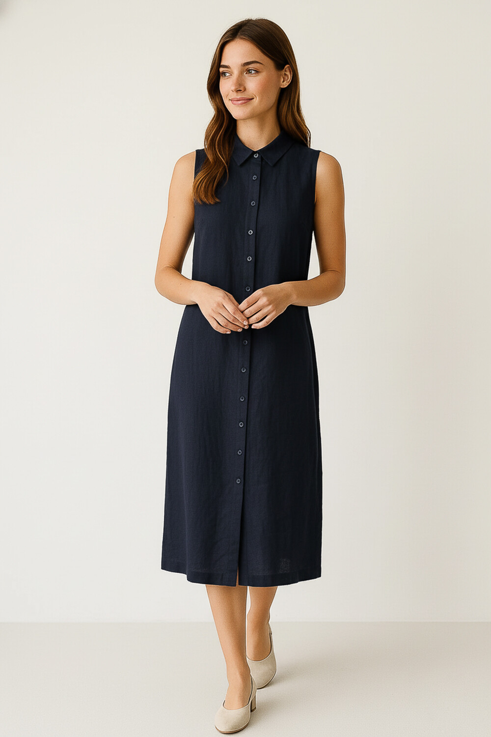 Vestido Vessia Azul Noche