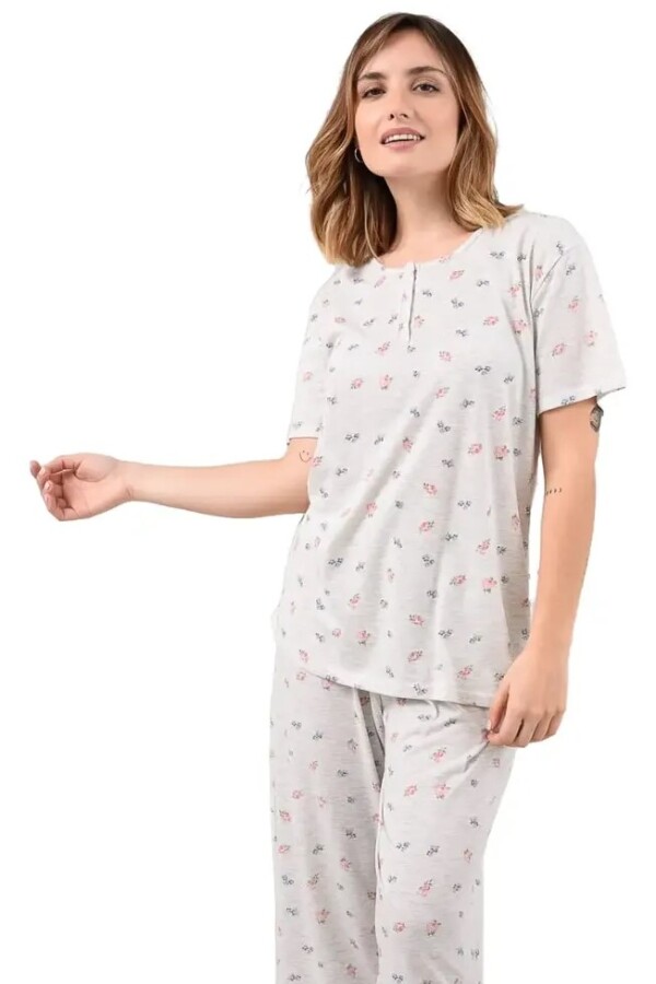 Pijama Capri Algodón Della Bella 1415953 Pijama Capri Algodón Della Bella 1415953